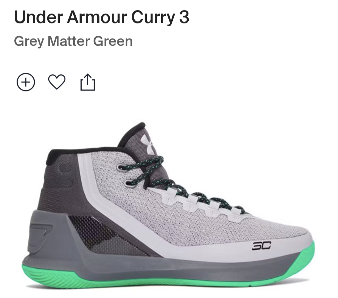 Curry 3 green best sale